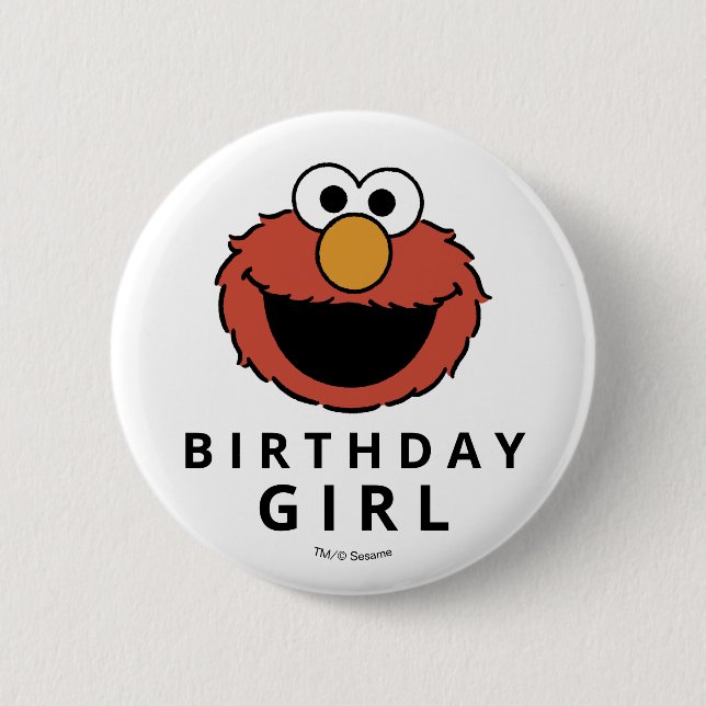 Sesame Street | Elmo - Erster Geburtstag-Button Button (Vorderseite)