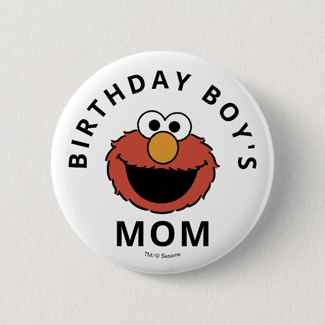 Sesame Street | Elmo - Erster Geburtstag-Button Button (Vorderseite)