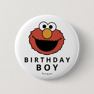 Sesame Street   Elmo - Erster Geburtstag-Button Button