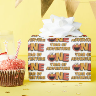 Sesame Street Elmo - Erstes Geburtstags-Geschenk Geschenkpapier