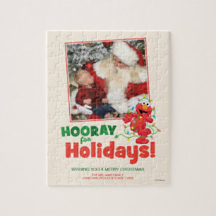 Sesame Street Elmo Feiertag mit Foto Puzzle