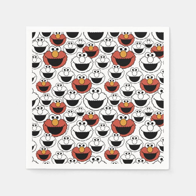 Sesame Street | Elmo - First Birthday Napkins Serviette (Vorderseite)