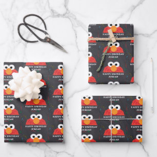 Sesame Street Elmo Tafel Geburtstag Geschenkpapier Set