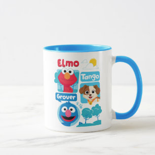 Sesame Street   Elmo, Tango, & Grover Park Grafik Tasse