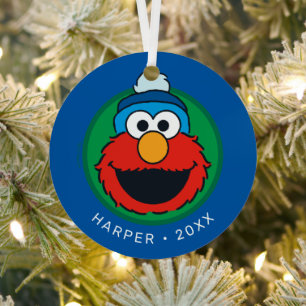 Sesame Street Elmo Winter Elmo Mütze Ornament Aus Metall