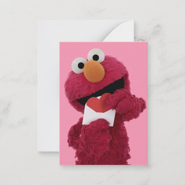 Sesame Street | Elmo zum Valentinstag Mitteilungskarte (Vorderseite)
