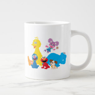 Sesame Street Farbige Sesame Street Freunde Jumbo-Tasse