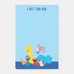 Sesame Street   Farbige Sesame-Street-Freunde Post-it Klebezettel