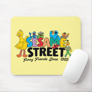 Sesame Street Fluffige Freunde seit 1969 Mousepad