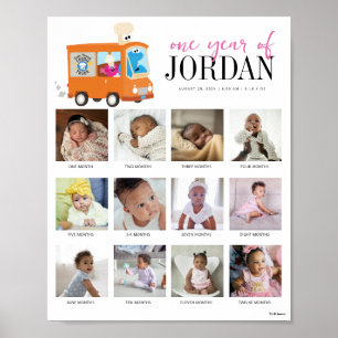 Sesame Street Foodie Truck Ein Jahr mit 12 Monaten Poster