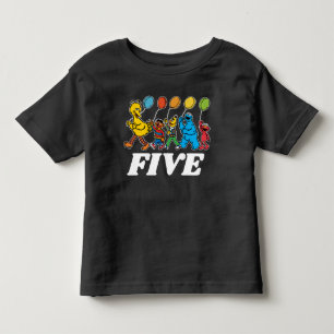 Sesame Street Freunde   5. Geburtstagsballons Klei Kleinkind T-shirt