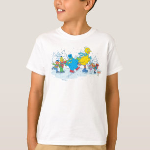 Sesame Street Freunde beim Eislaufen T-Shirt