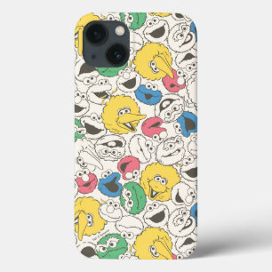 Sesame Street Freunde   Big Head Vintage-Muster Case-Mate iPhone Hülle