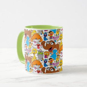 Sesame Street Freunde Doodley-Muster Tasse
