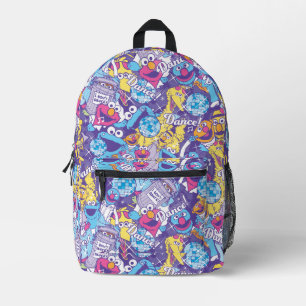 Sesame Street Groovy Tanzmuster Bedruckter Rucksack