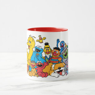 Sesame Street Gruppenporträt der Sesame-Freunde Tasse