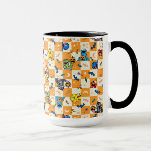 Sesame Street Halloween Karomuster Tasse
