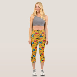 Sesame Street Kwanzaa Pattern Capri Leggings