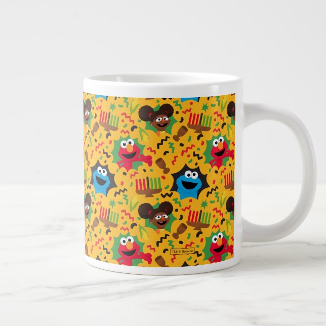 Sesame Street Kwanzaa Pattern Jumbo-Tasse (Rechts)