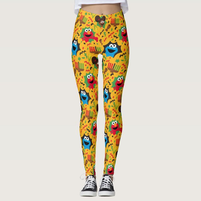 Sesame Street Kwanzaa Pattern Leggings (Vorderseite)
