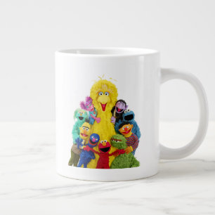 Sesame Street Lustige bunte Freunde Portrait Jumbo-Tasse