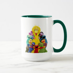 Sesame Street Lustige bunte Freunde Portrait Tasse