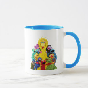 Sesame Street Lustige bunte Freunde Portrait Tasse
