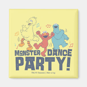 Sesame Street Monster Tanzparty Magnet