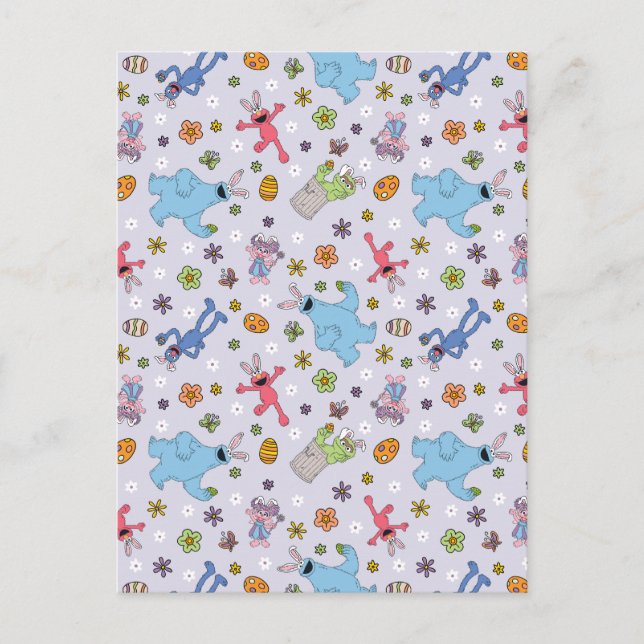 Sesame Street Oaster Bunny Pattern Postkarte (Vorderseite)