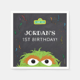Sesame Street | Oscar Birthday Chalkboard Serviette