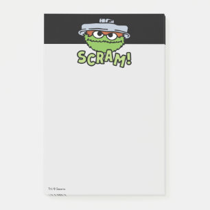 Sesame Street   Oscar der Miesepeter Verschwinde! Post-it Klebezettel