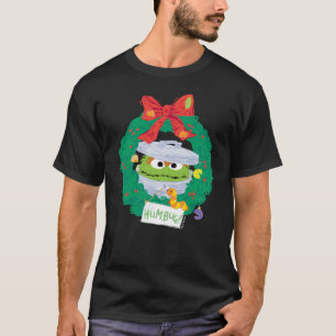 Sesame Street Oscar der Muffel-Weihnachtskranz T-Shirt