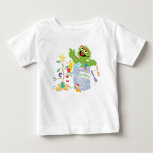 Sesame Street Oscar - Weihnachtsbaum Baby T-shirt