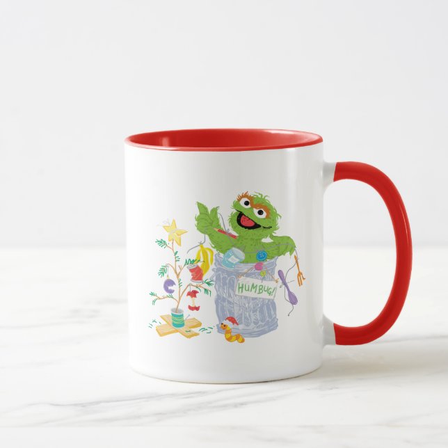 Sesame Street | Oscar - Weihnachtsbaum Tasse (Rechts)
