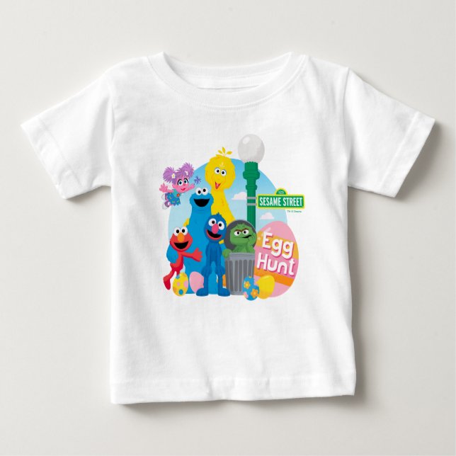 Sesame Street Ostereier Hunt Baby T-shirt (Vorderseite)