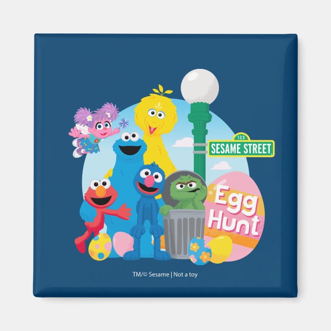 Sesame Street Ostereier Hunt Magnet (Vorne)