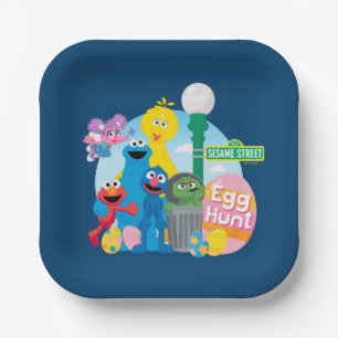 Sesame Street Ostereier Hunt Pappteller