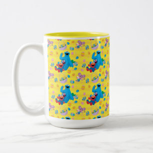 Sesame Street Osterkorb Muster Zweifarbige Tasse