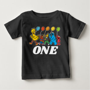 Sesame Street Pals   1. Geburtstag Balloons Baby T T-shirt