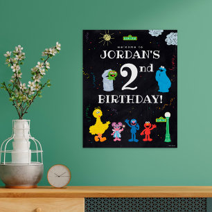 Sesame Street Pals   2. Geburtstag Begrüßung Poster