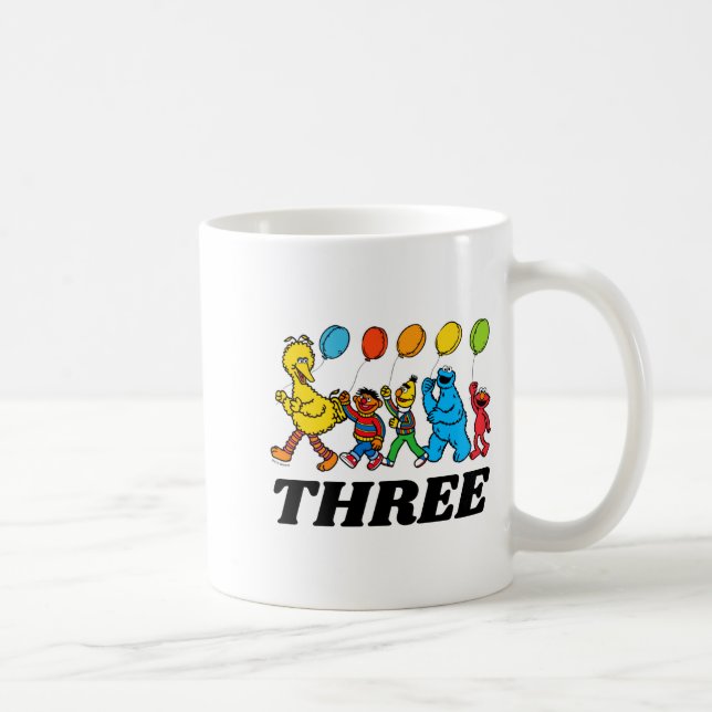 Sesame Street Pals 3rd Birthday Balloons Toddler  Kaffeetasse (Rechts)