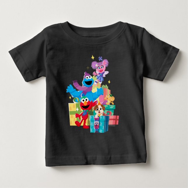 Sesame Street Pals and Presents Baby T-shirt (Vorderseite)
