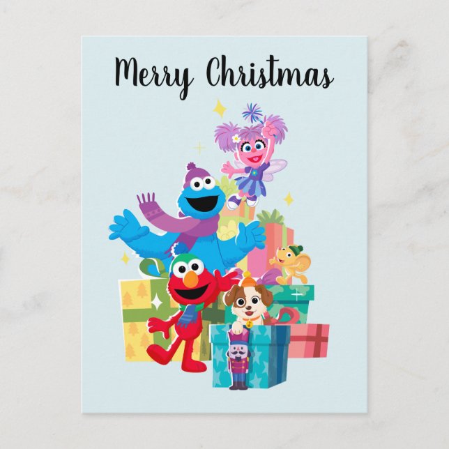 Sesame Street Pals and Presents Postkarte (Vorderseite)