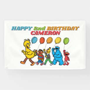 Sesame Street Pals Birthday Balloons Banner