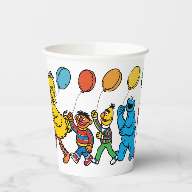 Sesame Street Pals | Birthday Balloons Paper Cups Pappbecher (Links)