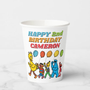 Sesame Street Pals Birthday Balloons Pappbecher