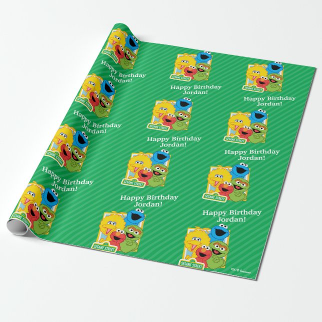Sesame Street Pals Birthday Geschenkpapier (Ungerollt)