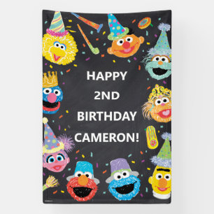 Sesame Street Pals Confetti Birthday Banner