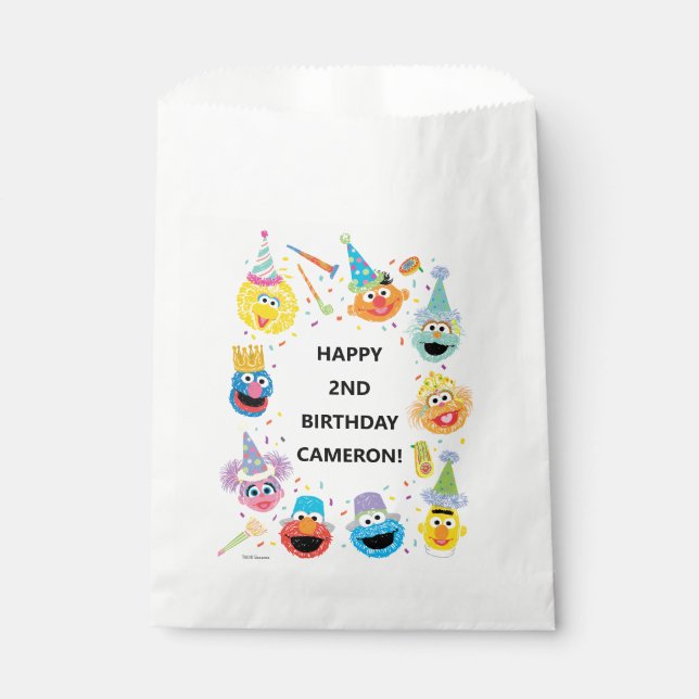 Sesame Street Pals Confetti Birthday Geschenktütchen (Vorderseite)