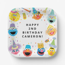 Sesame Street Pals Confetti Birthday Pappteller